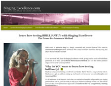Singing Excellence Lessons